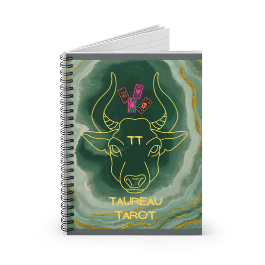 Taureau Tarot Spiral Notebook - Ruled Line